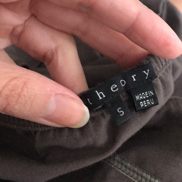 New Theory Tie-Neck Halter Style Jersey Dress - Picture 6 of 6